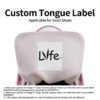Lyfe Custom Women's White/Black/White Rubber High Top Canvas Shoes (White Laces) - Image 11