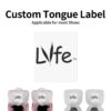 Lyfe Custom Women's White/Black/White Rubber High Top Canvas Shoes (White Laces) - Image 12